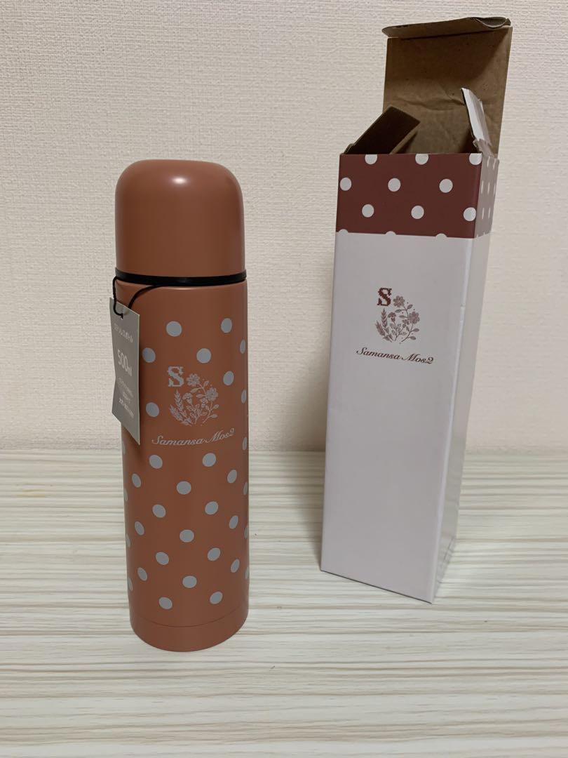 Ｓステンレスボトル 水筒500ml  水玉模様