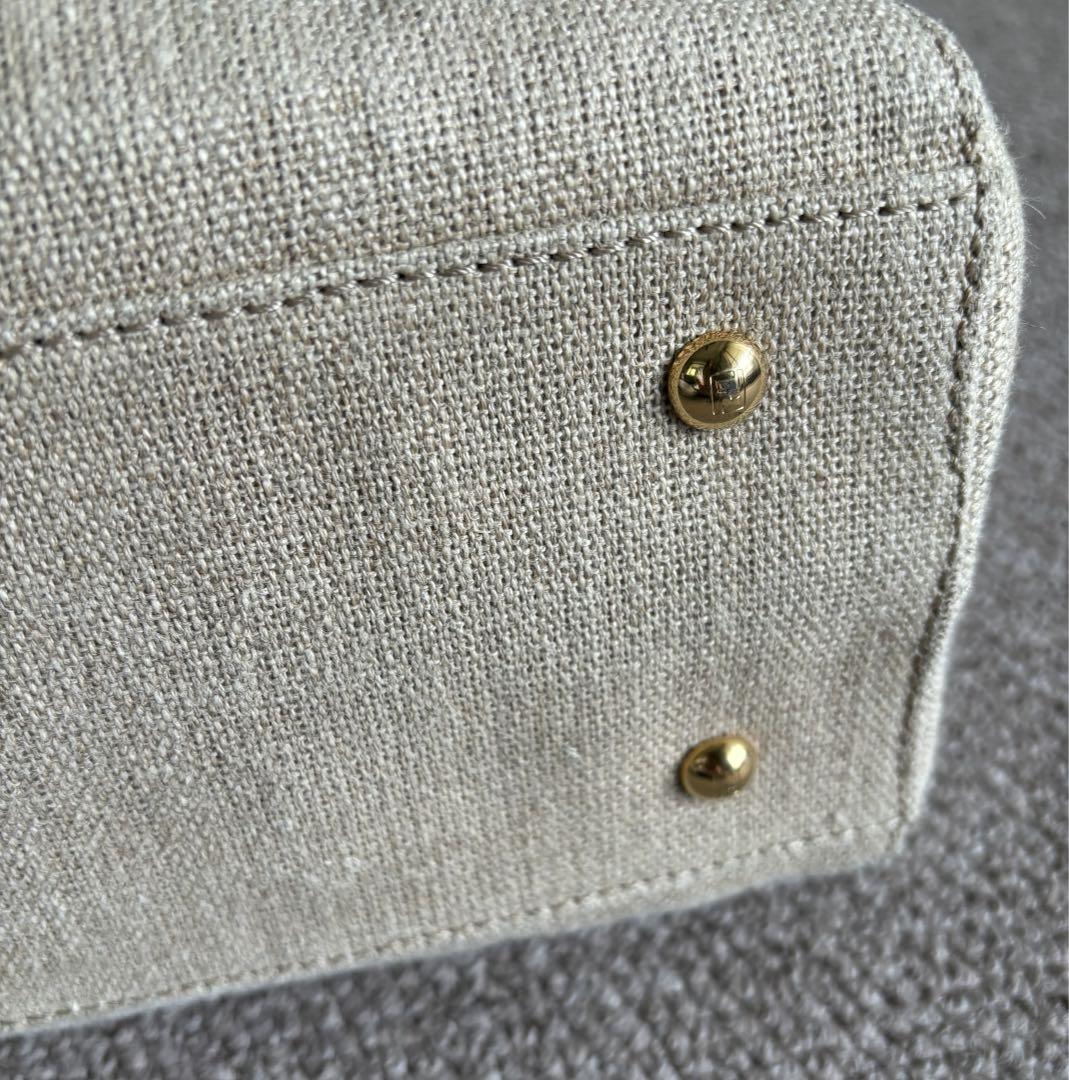 FENDI フェンディ カメレオン キャンパス/レザー 2wayバッグ 画像8
