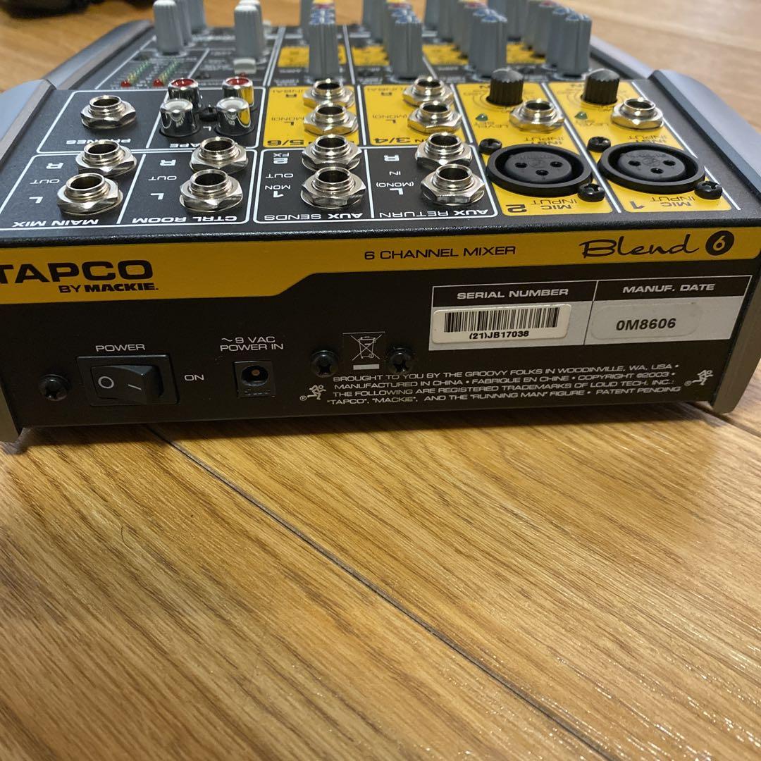 TAPCO Blend6 Mackie アナログミキサー