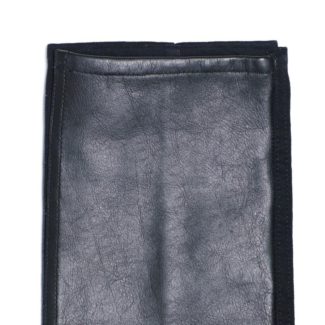 ジュンヤワタナベ マン 新品 21AW レザー切替ブラックデニムパンツ XS