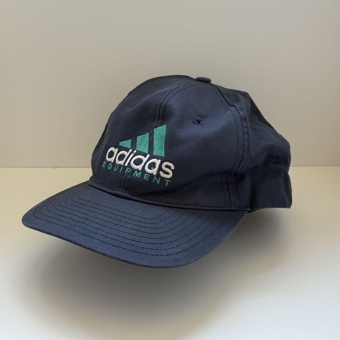 【90s】adidas equipment キャップ ネイビー