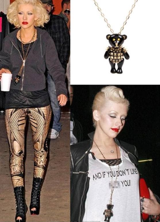 Disaya Spiked Rock Bear スパイク付きクマ型ネックレス