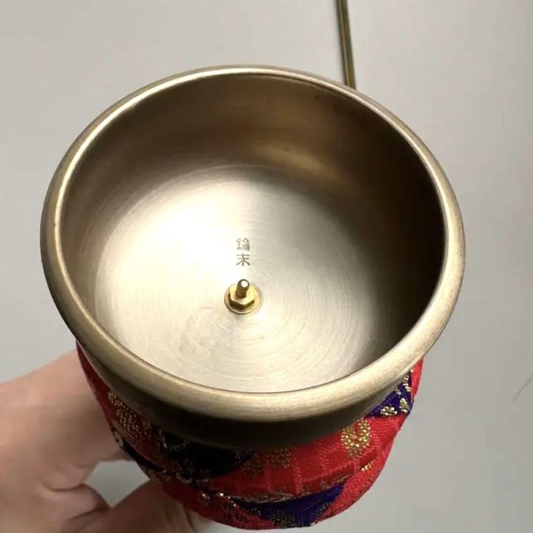 錀末引鏧 仏具 法具 印金 京都 おリン 携帯用 草木法衣店 日蓮宗 画像2