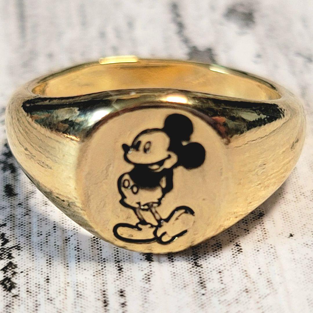Disney Vintage 1989 ミッキーシグネット ピンキーリング