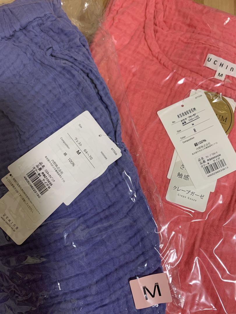 再お値下げ★UCHINO♬クレープガーゼ上下★新品未使用 画像8