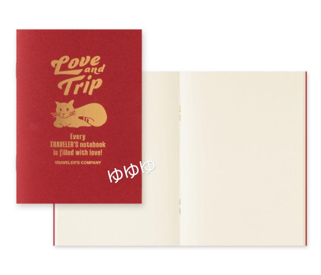 トラベラーズノート LOVE AND TRIP パスポートサイズ レッド 赤