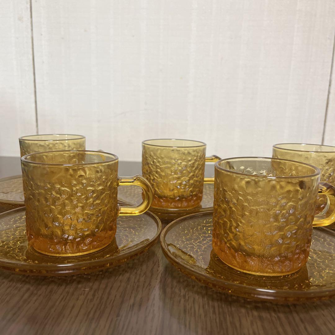 昭和レトロガラスコーヒーカップ