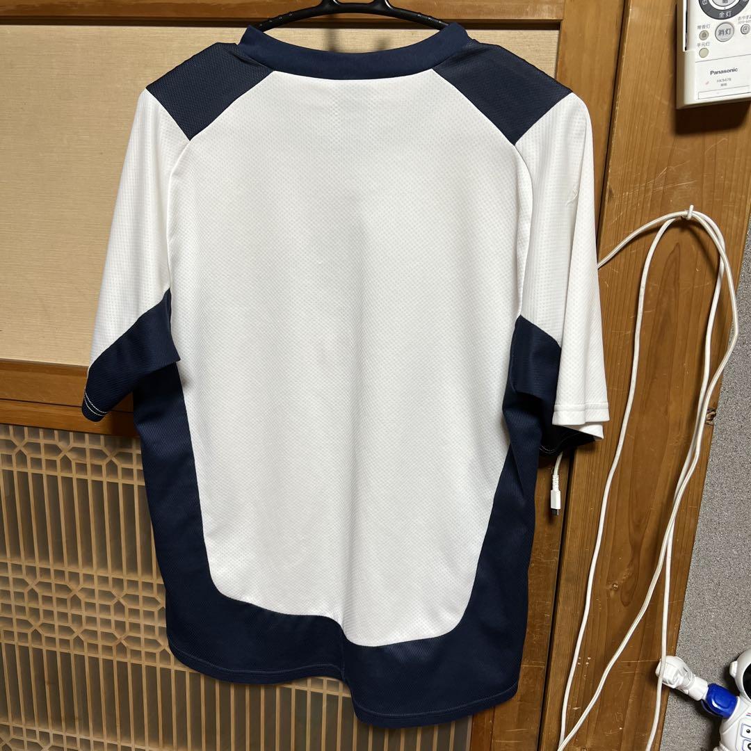 ヴィンテージ umbro アンブロ Vネックジャージ ホワイト/ネイビー L