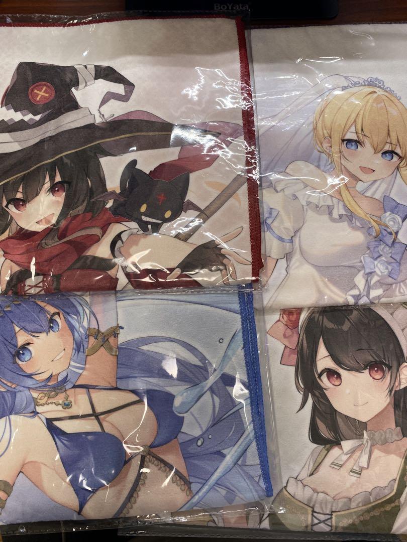 このすば　マイクロファイバースポーツタオル×4種