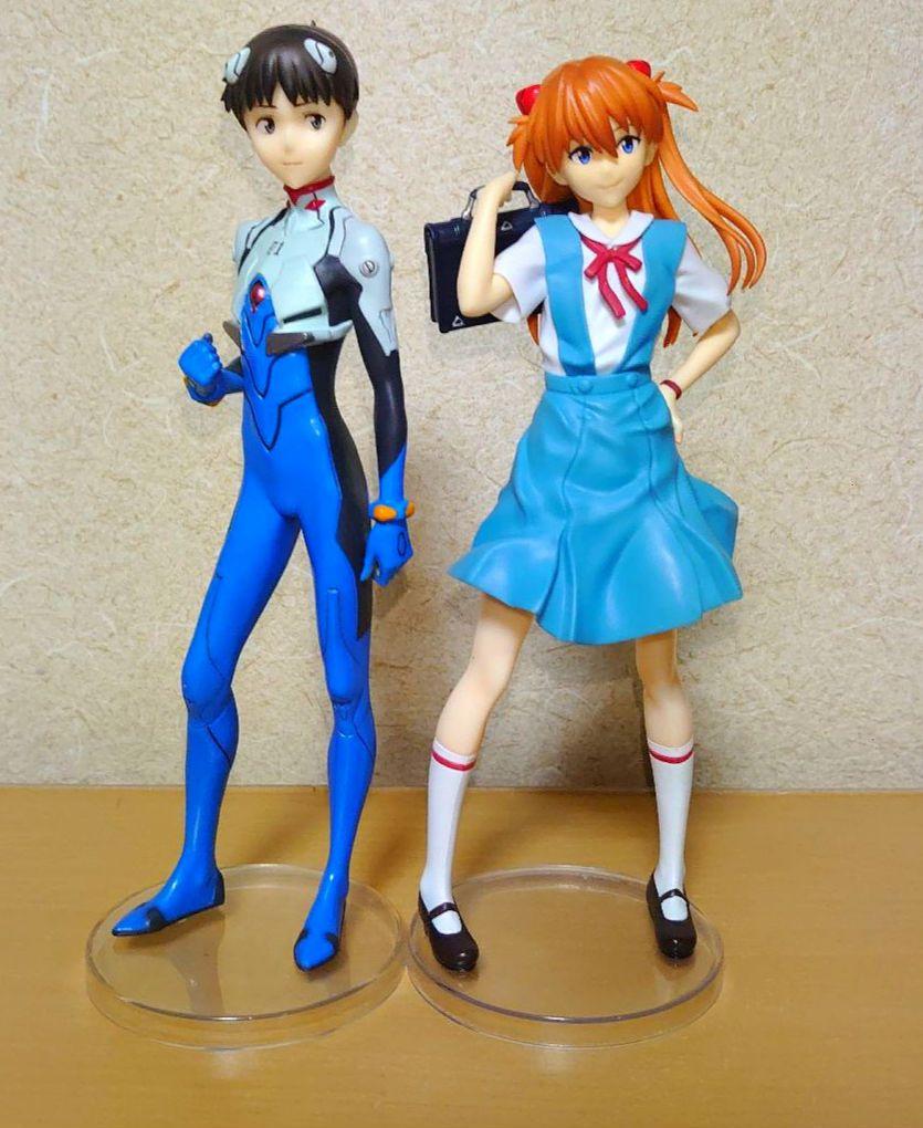 一番くじ エヴァンゲリオン B賞 アスカ C賞 碇シンジ 制服