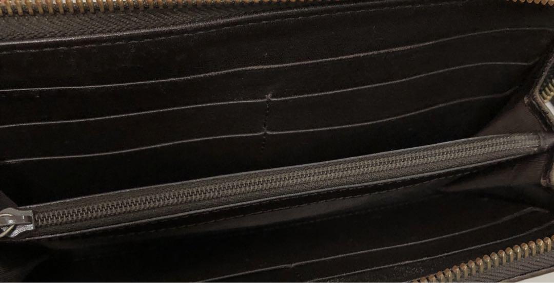 GUCCI シマ　L字ラウンドファスナー　長財布