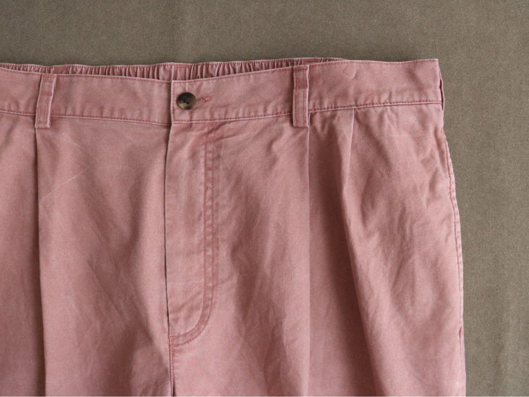 00s LLBean 2タック ピンクコットンチノパンツ ビンテージ USA