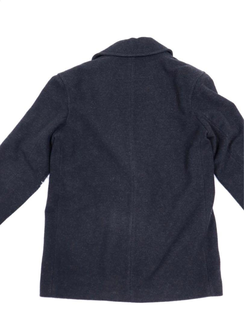 美品 英国製 GLOVERALL COLLECTION Pコートチャコールグレー