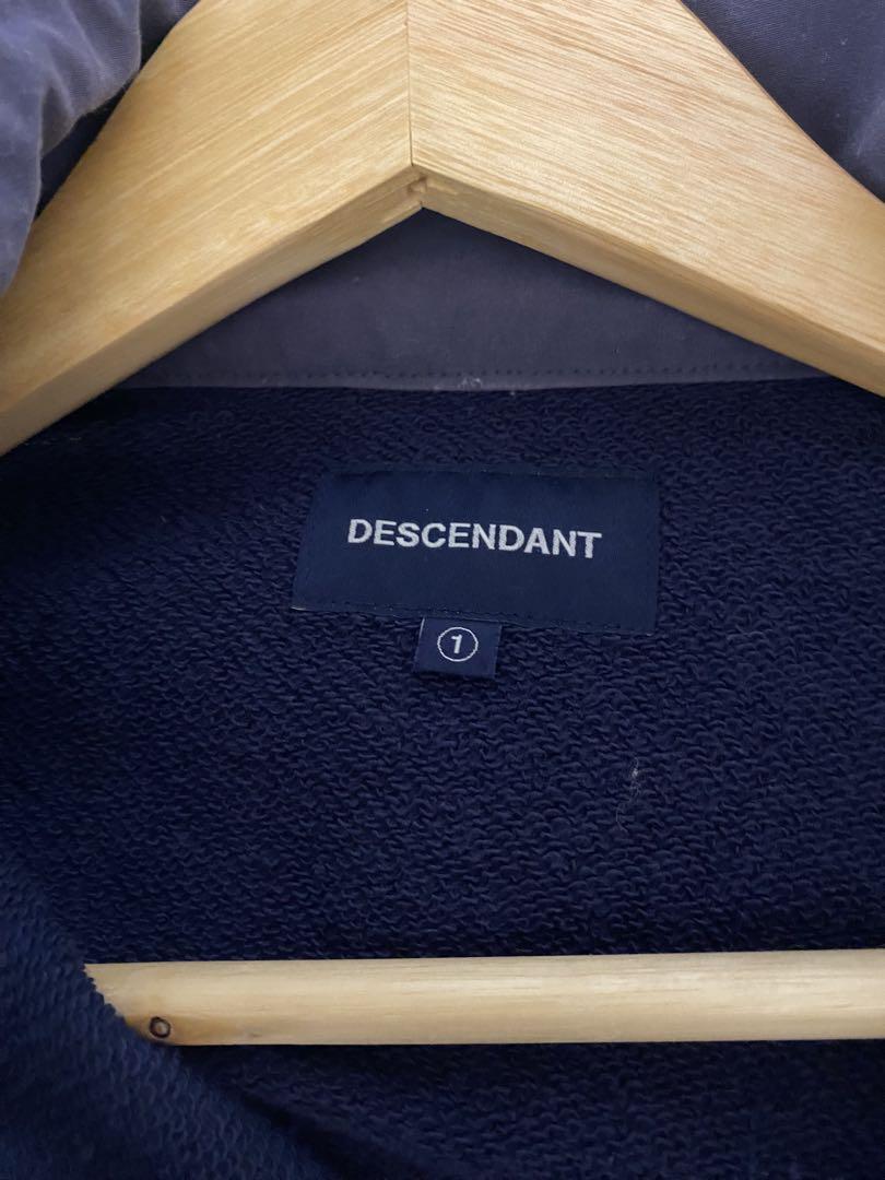 【超特価】 DESCENDANT ハーフジップスウェット ネイビー サイズ1 トップス