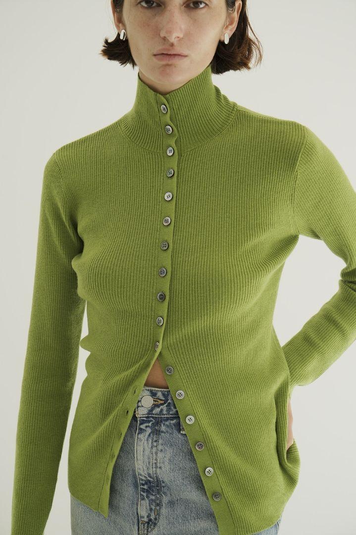 トップス CLANE W FACE BUTTON KNIT TOPS クラネCLANE W FACE BUTTON KNIT ニット TOPS