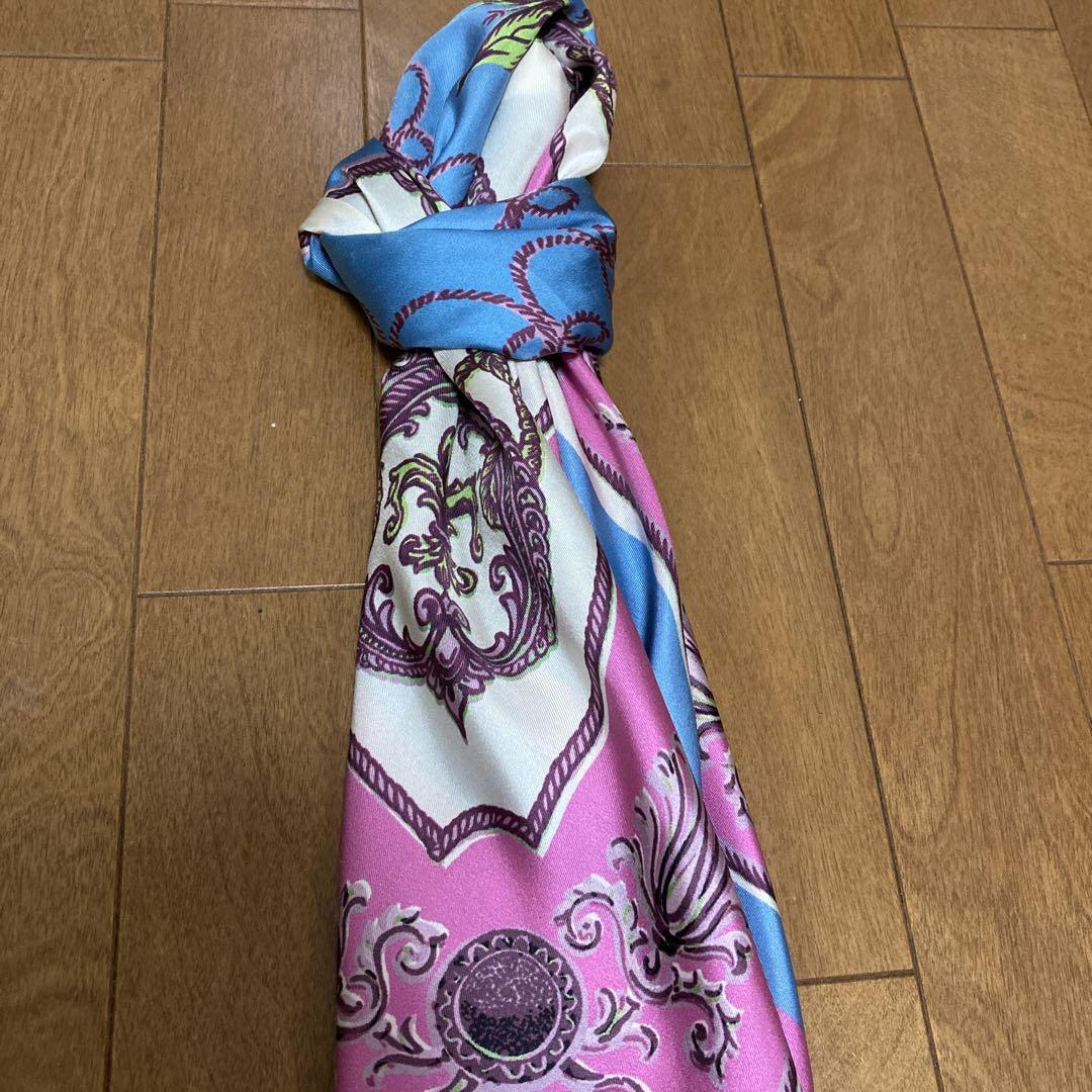 マニプリスカーフ　大判サイズ　シルクスカーフ