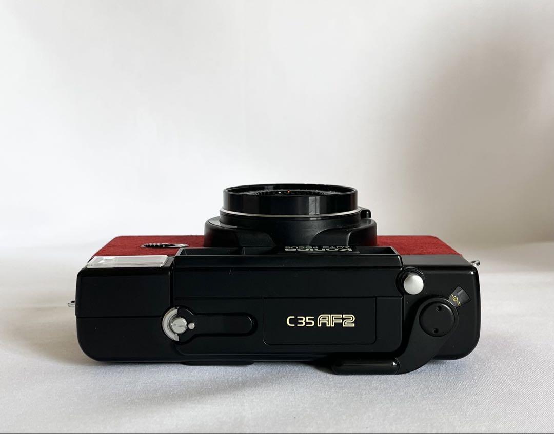 【希少 完動品】Konica C35 AF2 フィルムカメラ 動作確認済 レッド