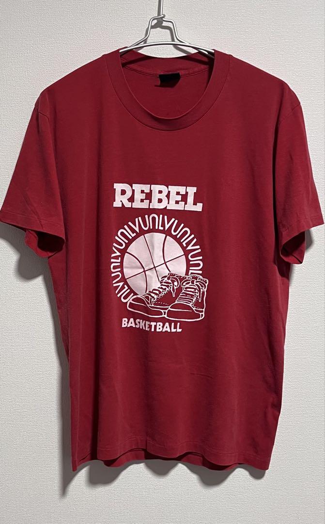 Nike Tシャツ 80s USA製　REBEL ロゴ　basketball