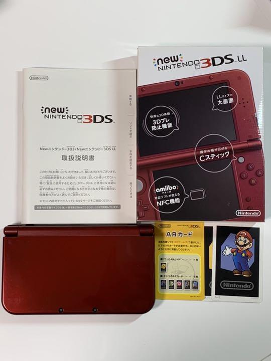 34%割引【返品交換不可】 3DS LL メタリックレッド + 充電器
