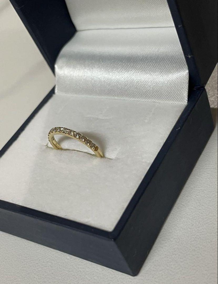 ジュエリーツツミ　ピンキーリング　K18 0.18ct 4-5号箱有り保証書無し