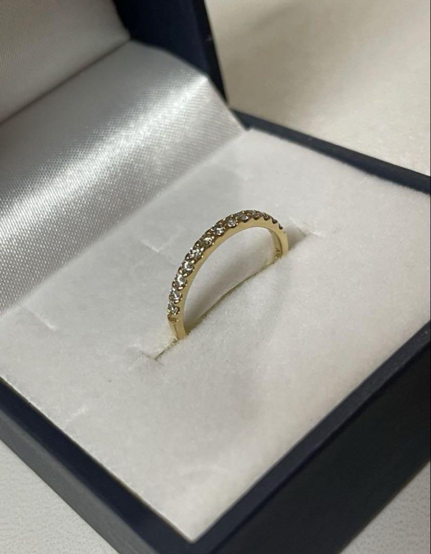 ジュエリーツツミ　ピンキーリング　K18 0.18ct 4-5号箱有り保証書無し