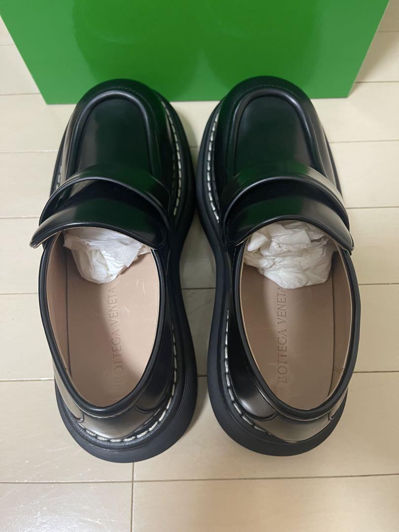 新品✨付属あり❗️ボッテガヴェネタ ローファー 黒 42 厚底