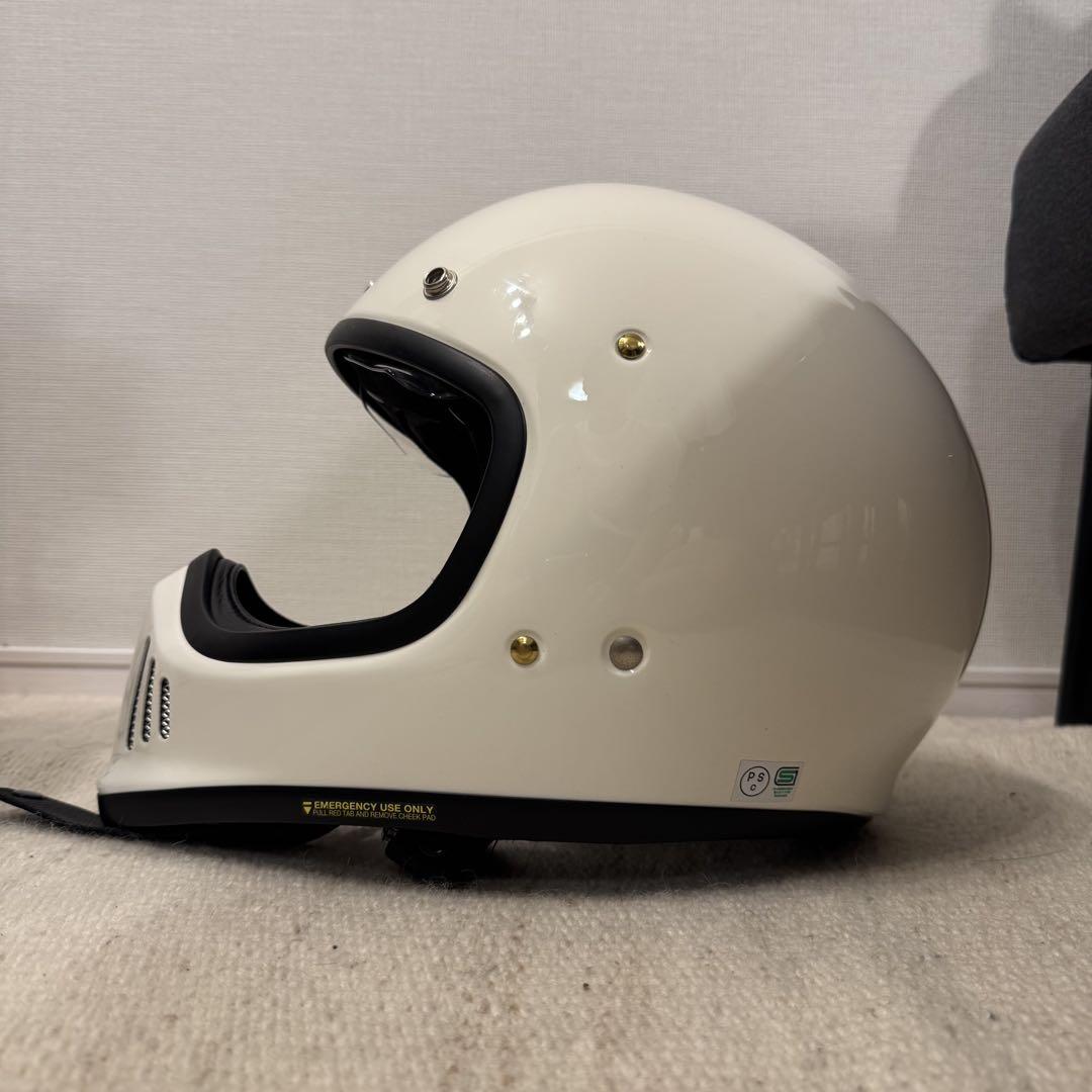 SHOEI EX-ZERO ホワイト ヘルメット　Lサイズ　バイザー付き SHOEI EX-ZERO ホワイト ヘルメット Lサイズ バイザー付き EX
