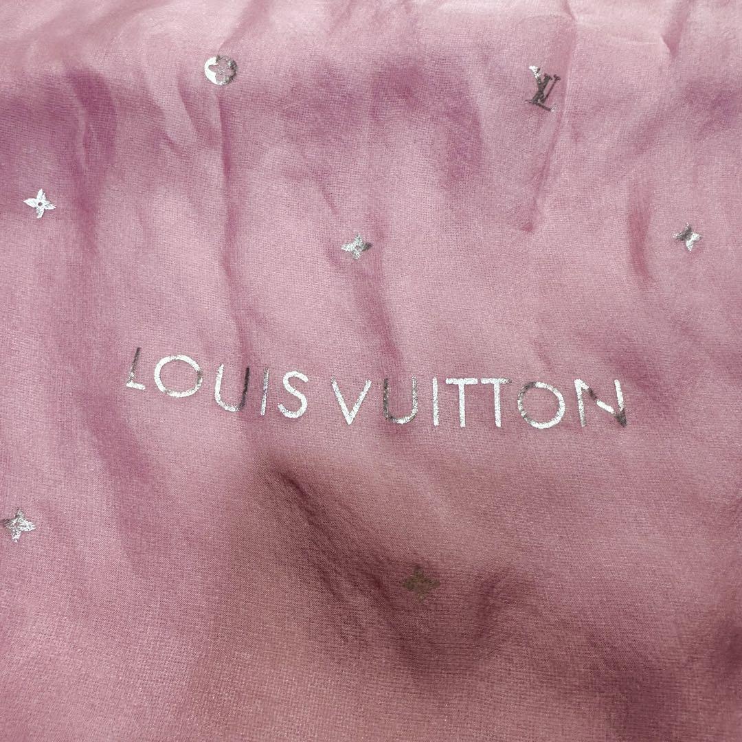 美品✨ LOUIS VUITTON 大判スカーフ ピンク LVモノグラム シルク
