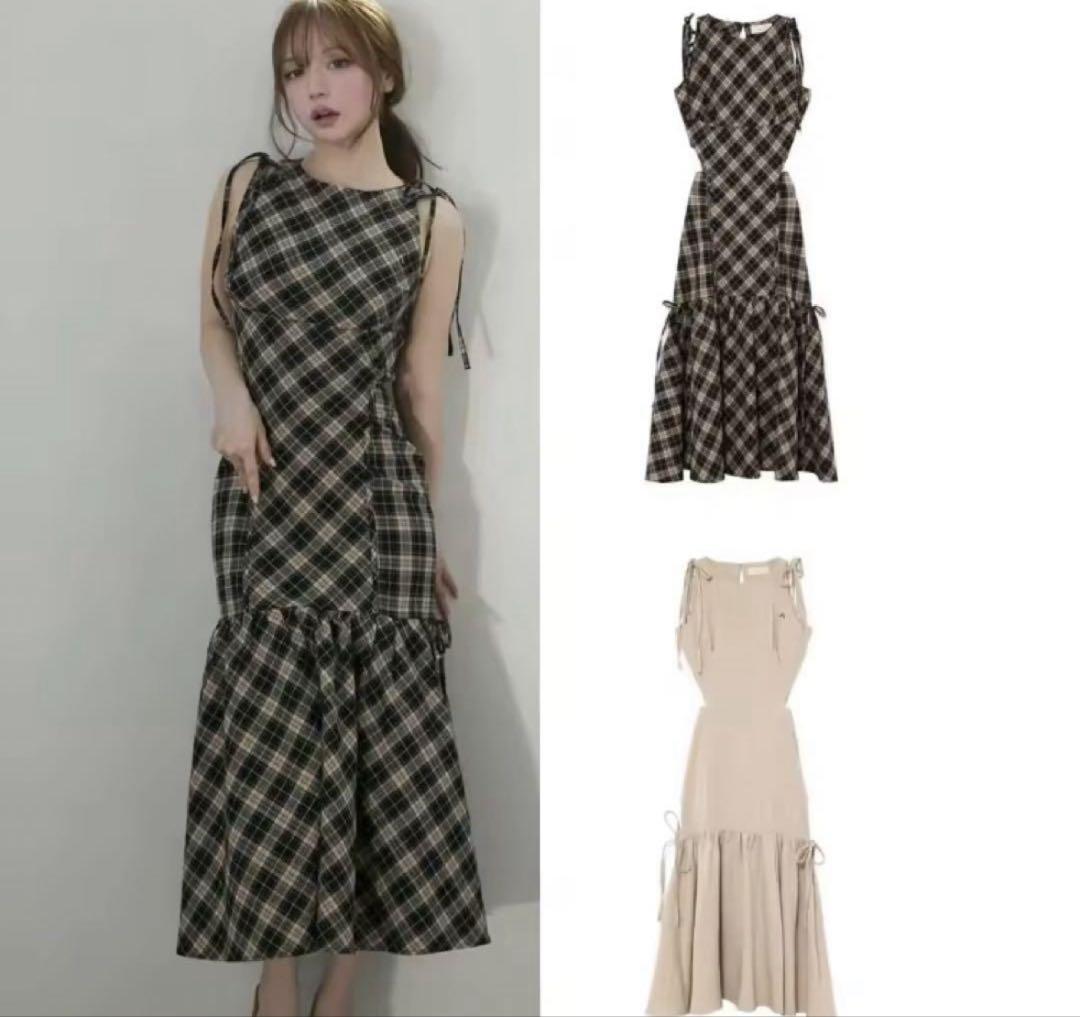 andmary アンドマリー Grenda ribbon long dress - メルカリ