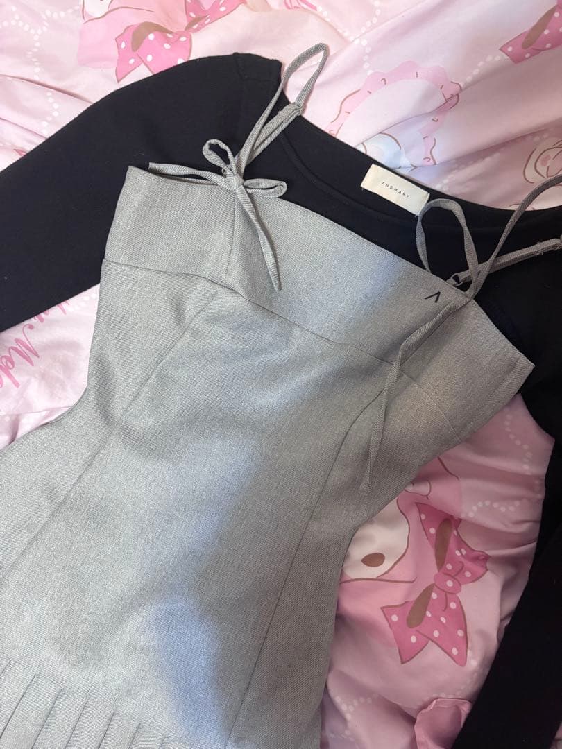 andmary Karen knit set mini dress