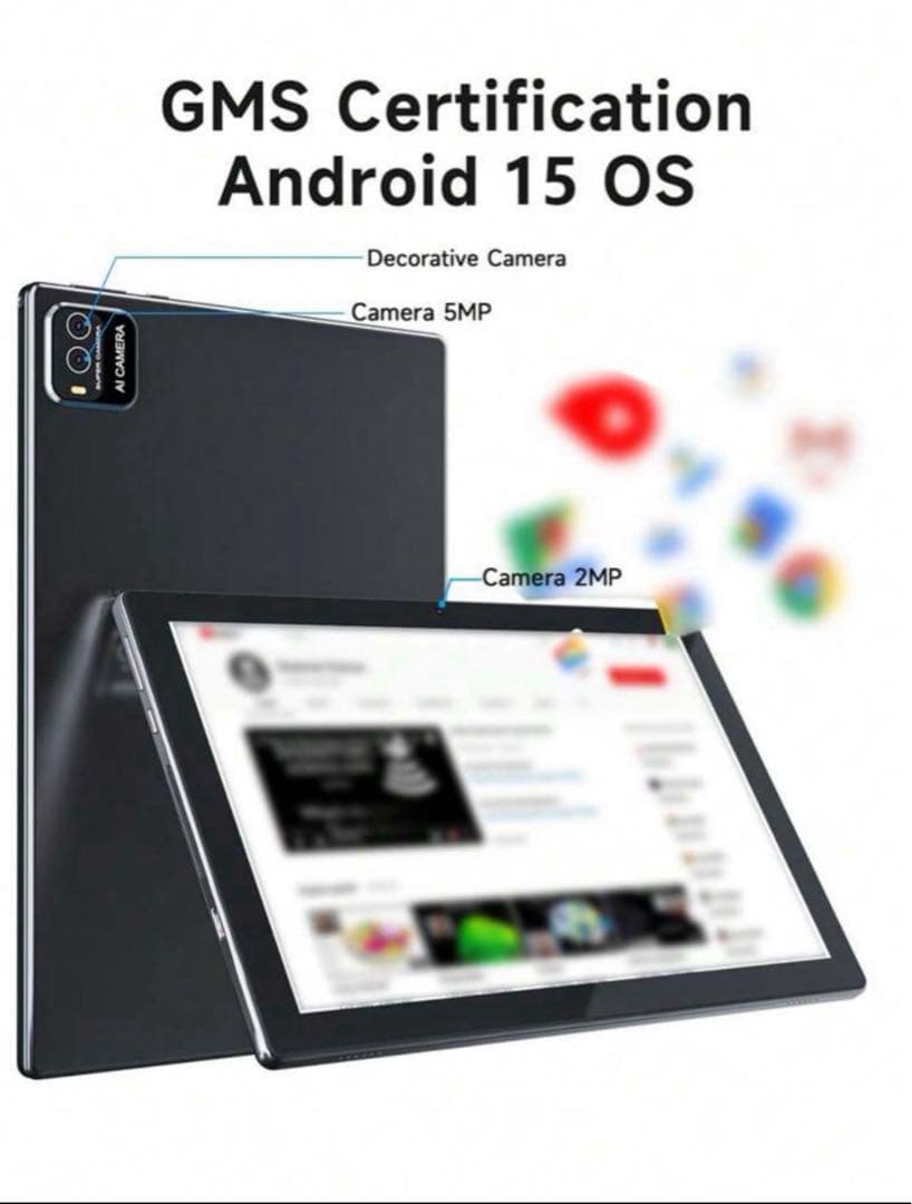 新品☆Android15 6GB 128GB ケース付 タブレット 10インチ