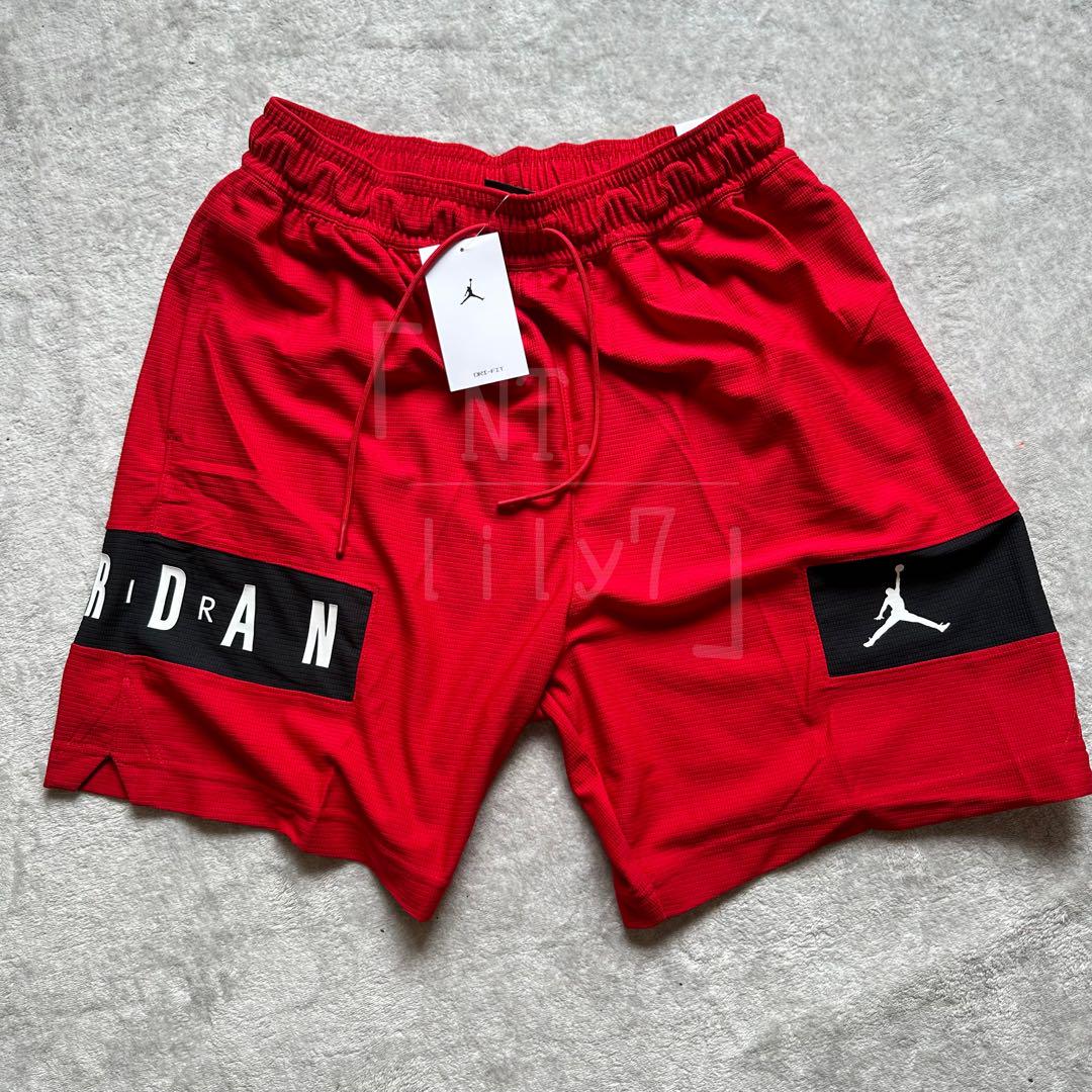 NIKE JORDAN ハーフパンツ ホワイト レッド ジョーダンL