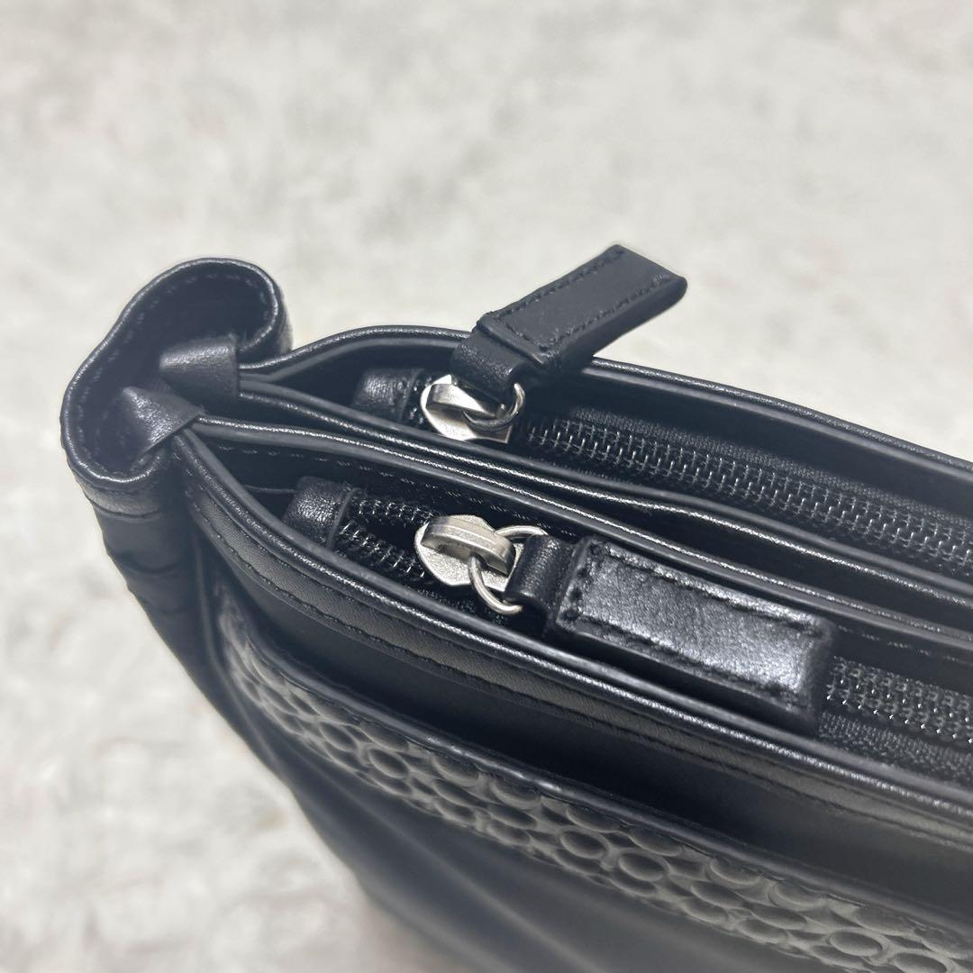美品 コーチ coach シグネチャー ビジネスバッグ ブリーフケース ブラック