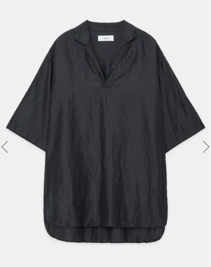 CUPRO LINEN NEP CLOTH SKIPPER SHIRT