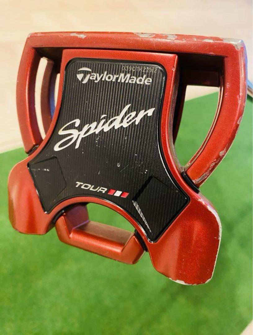 テーラーメイド スパイダー ツアー RED パター 純正カバー付 34インチ テーラーメイドSpider TOUR Red パター34インチ