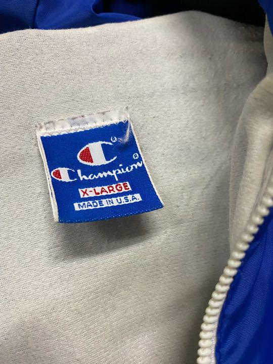 とレザーア 良品 CHAMPION チャンピオン ナイロン QCBlc-m30977161622 1970s USA製 プルオーバ