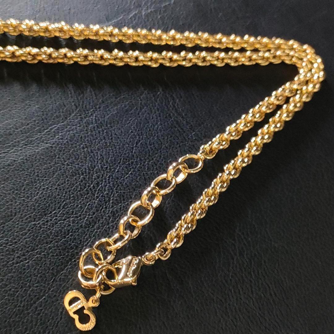 【極美品】Dior　ディオール　ネックレス　ラウンド　ゴールド　パール　ドット
