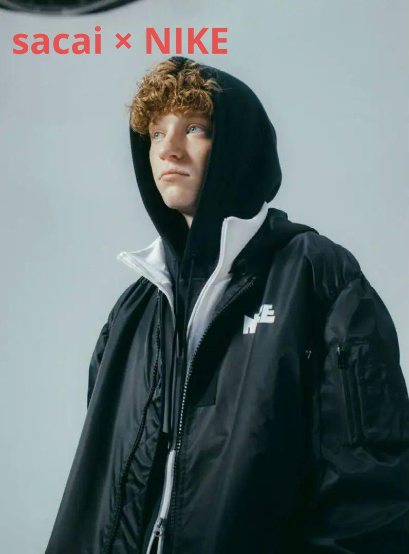 NIKE × sacai 綾野剛着 レイヤードボンバージャケット XL メンズ NIKE × sacai 綾野剛着 レイヤードボンバージャケット XL メンズ