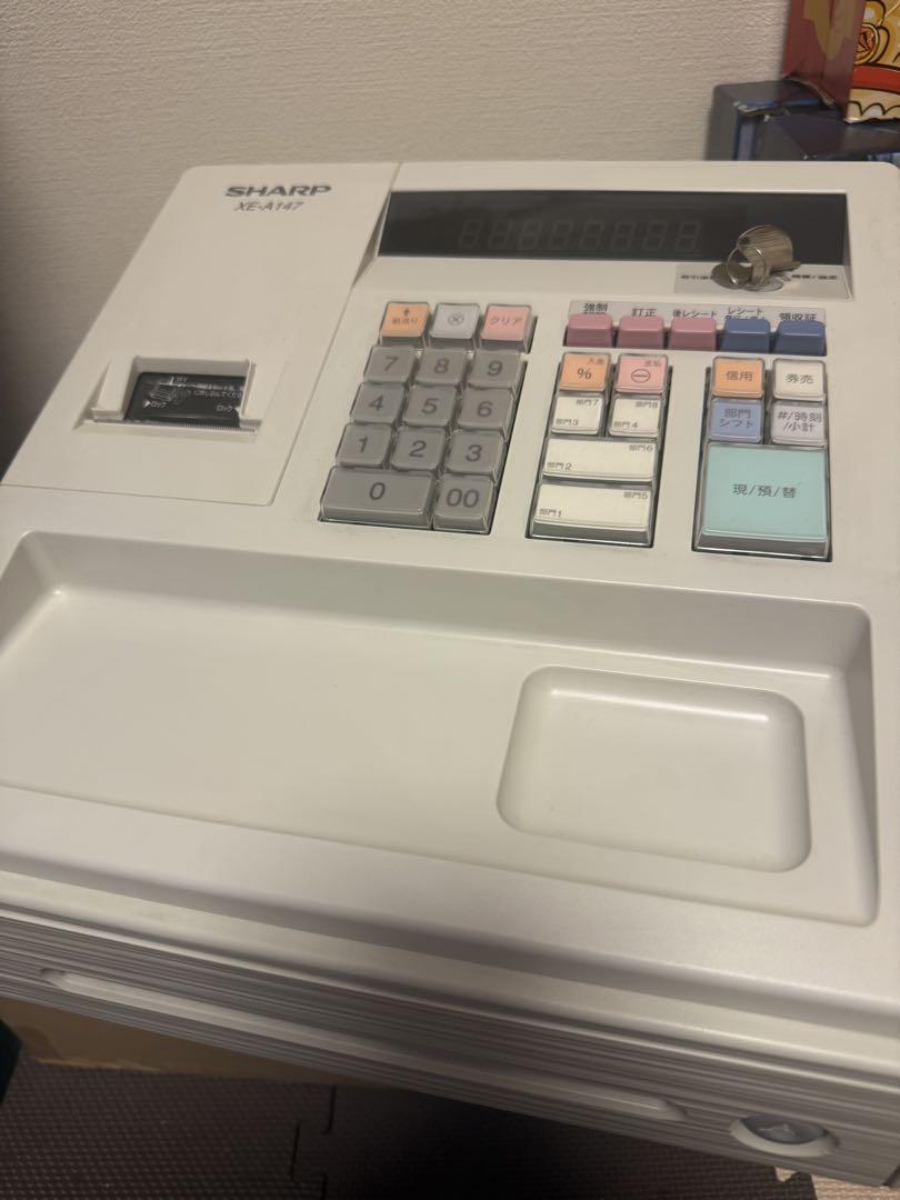 シャープ 電子レジスター XE-A147-W ジャンク品 動作未確認