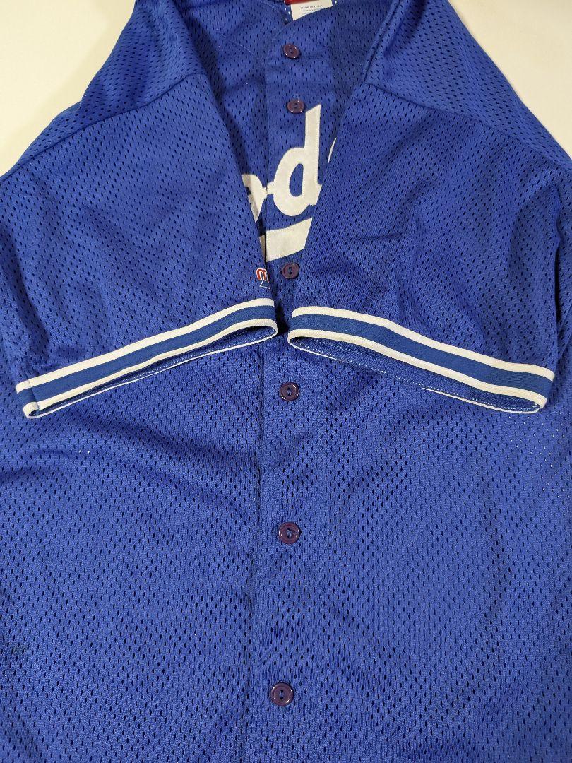 90s USA製 マジェスティック　ドジャース 野茂英雄 ユニフォーム　Ｌ 青