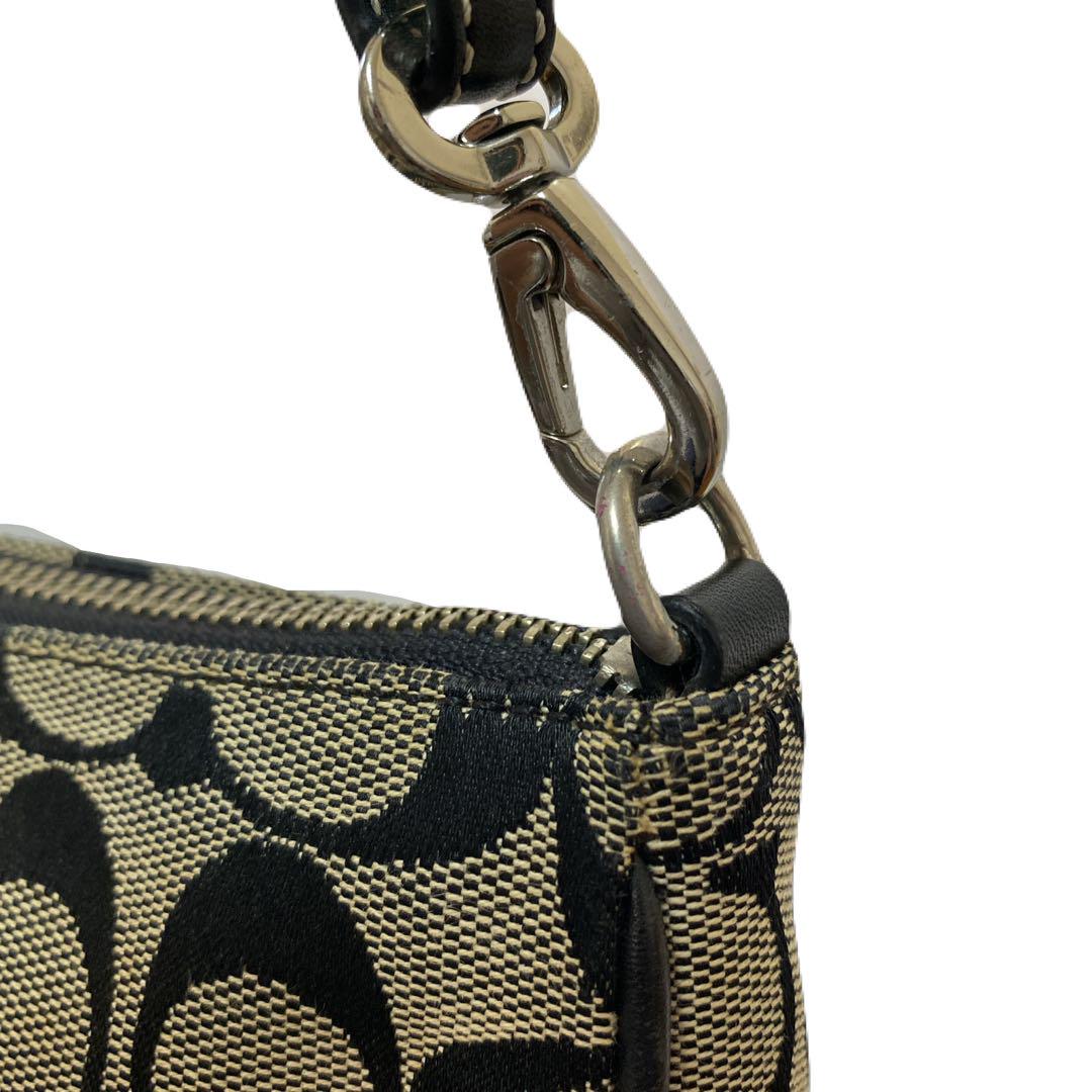 COACH コーチ シグネチャー ハンドバッグ キャンバス 6094 黒