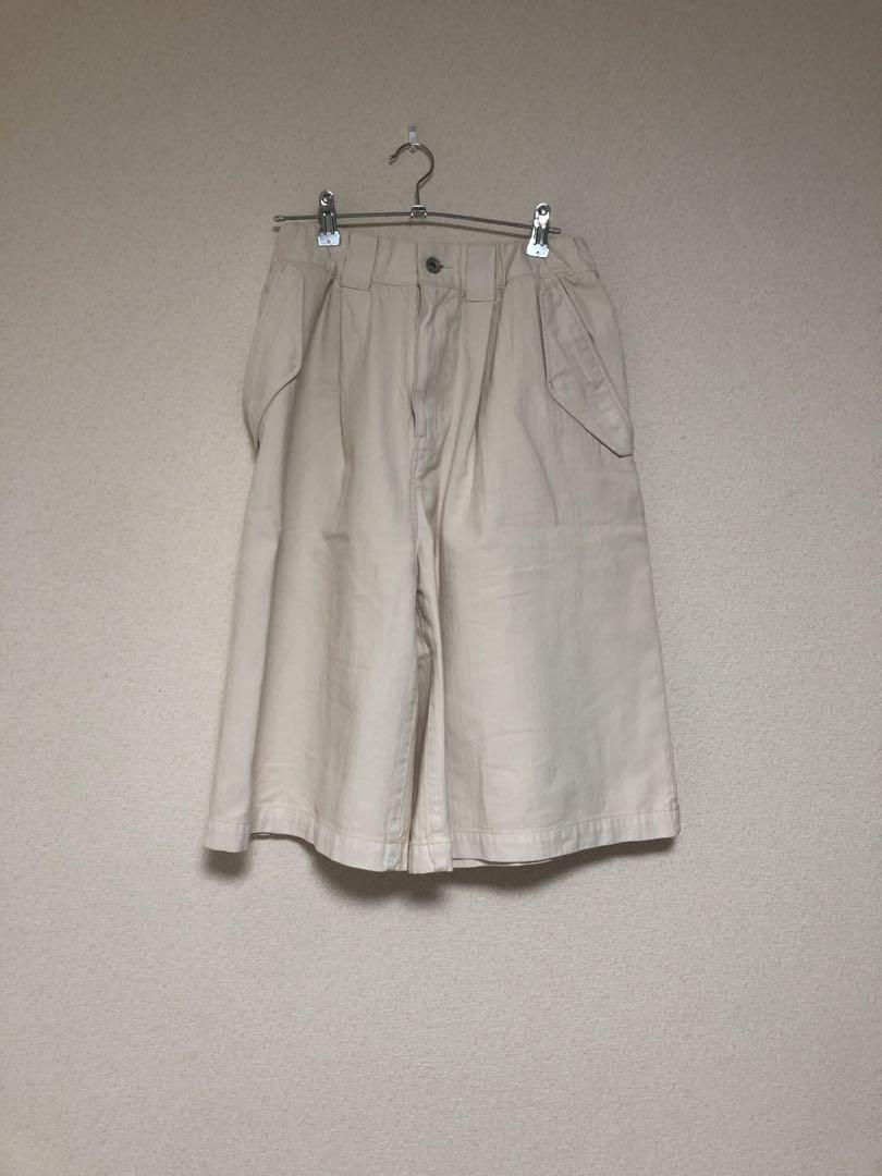 buoybuoy　へリンボン顔料 SHORT パンツ