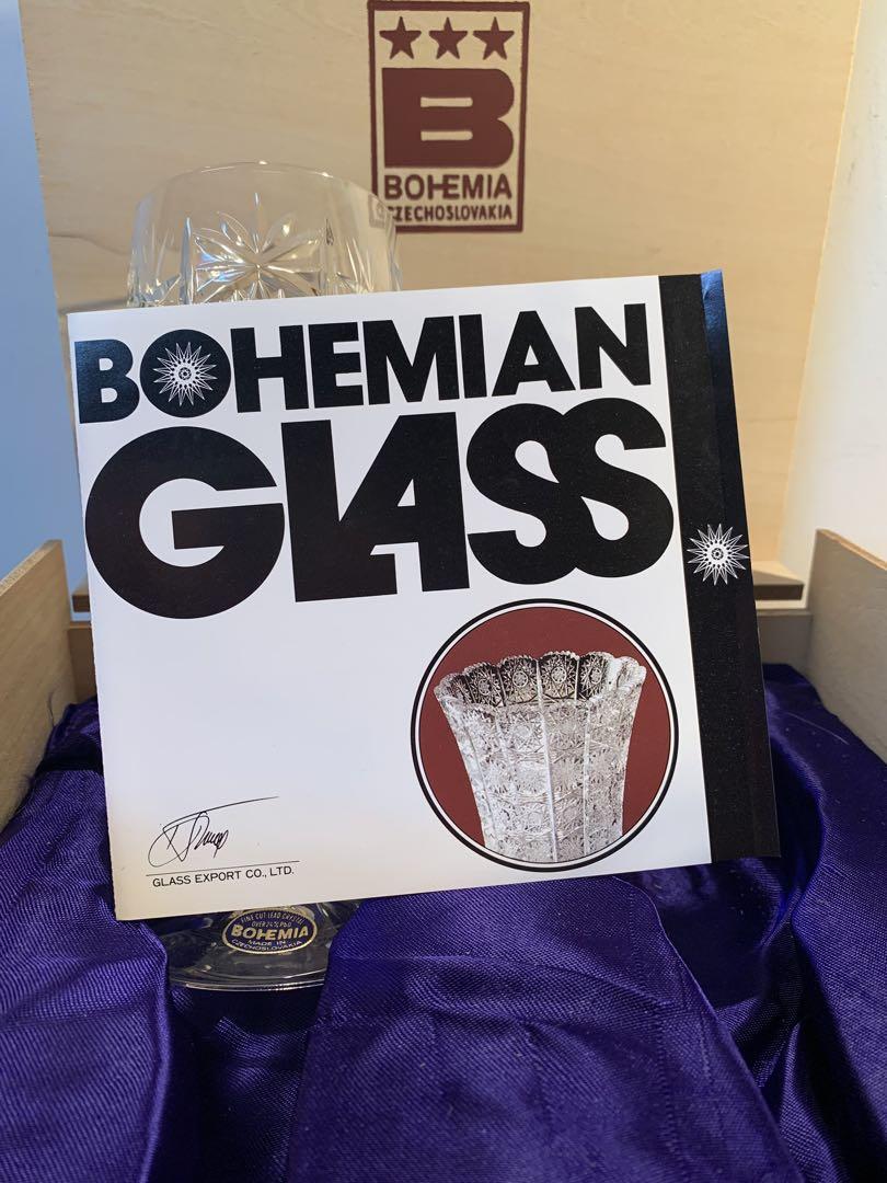 BOHEMIA 手切りクリスタル グラス 2個セット