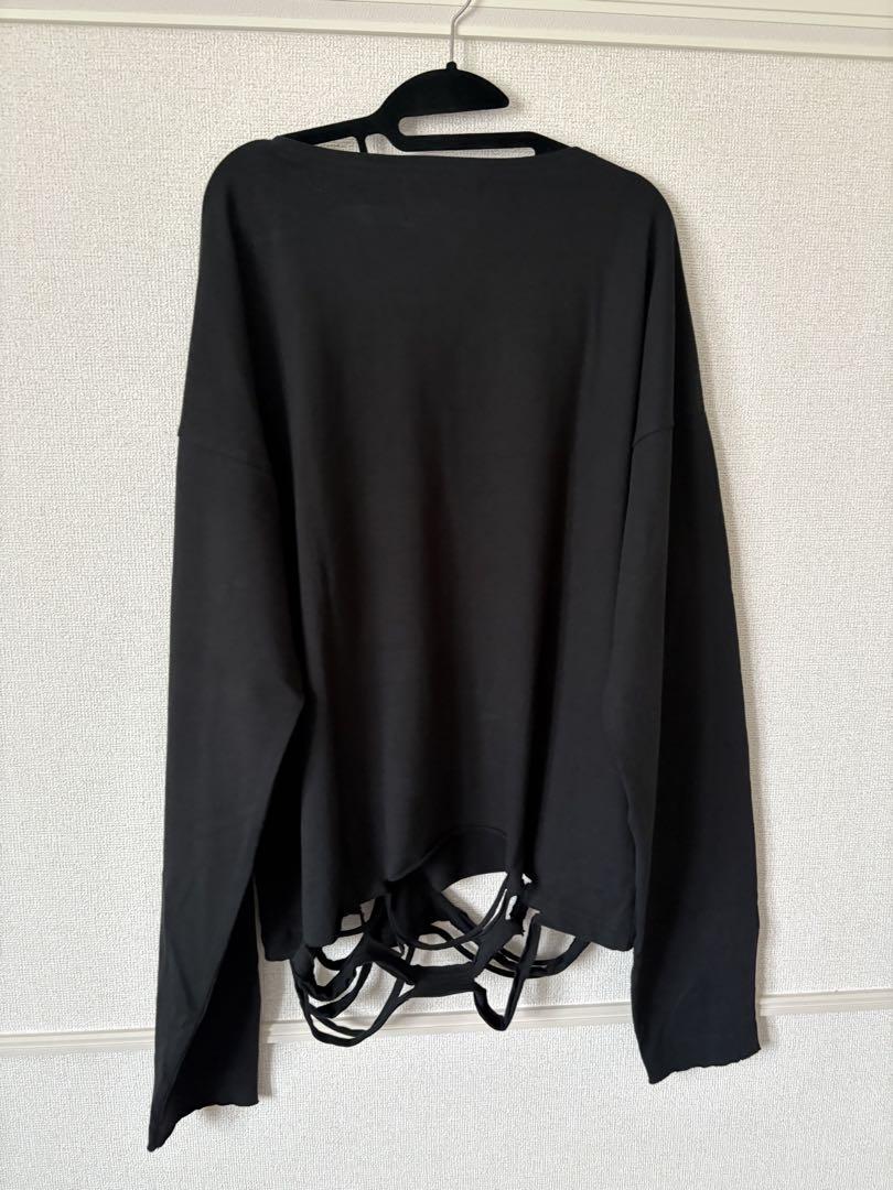 GRANCY ラインストーンデザイン グラフィックダメージ ロンT