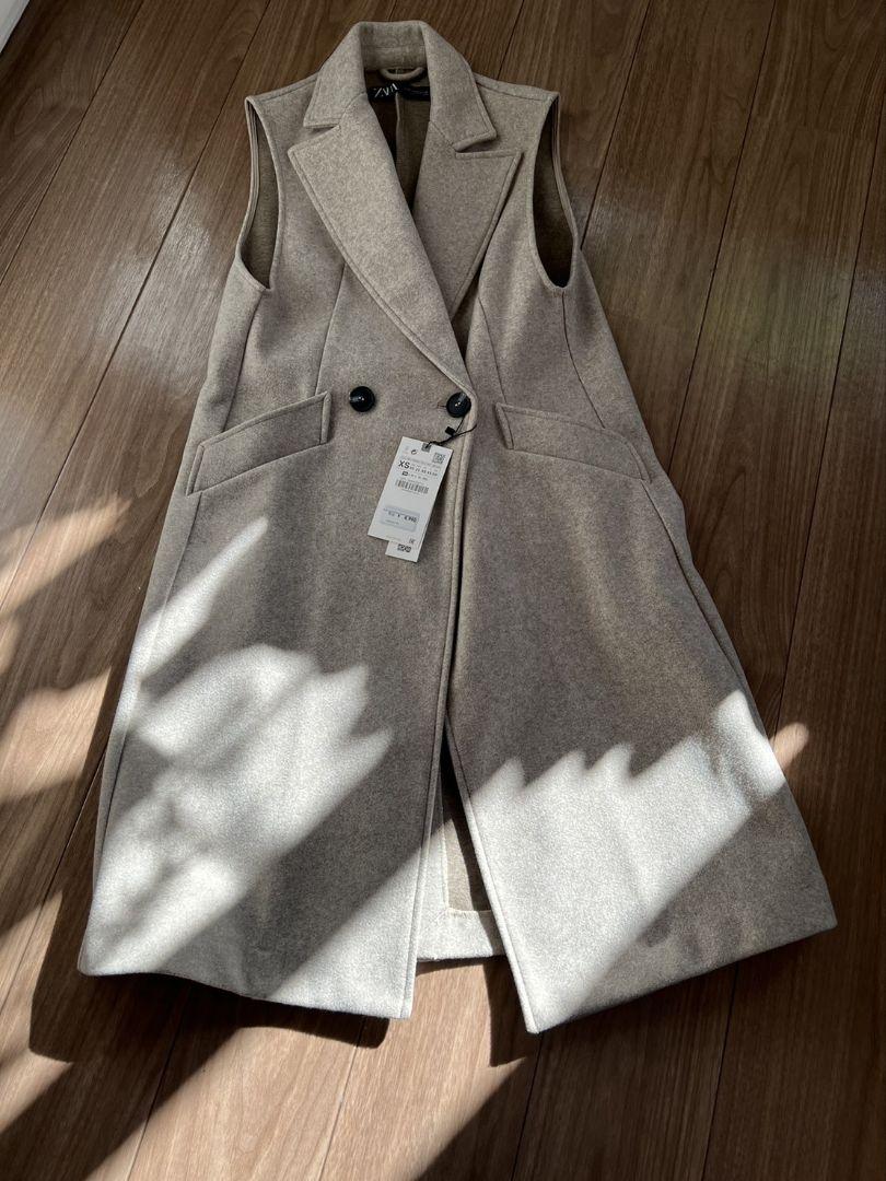 ZARA ロングベスト 未使用タグ付き - メルカリ