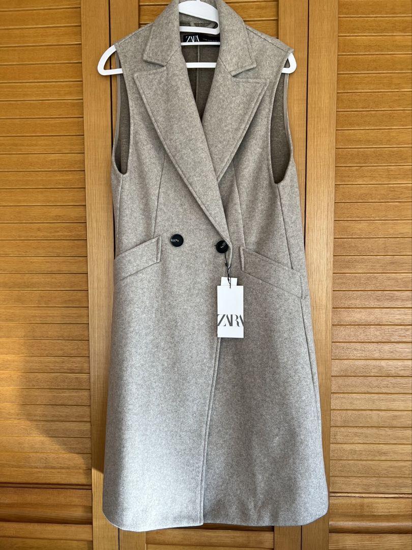 ZARA - 未使用、タグ付 ZARA ロングジレベストの通販 by るー