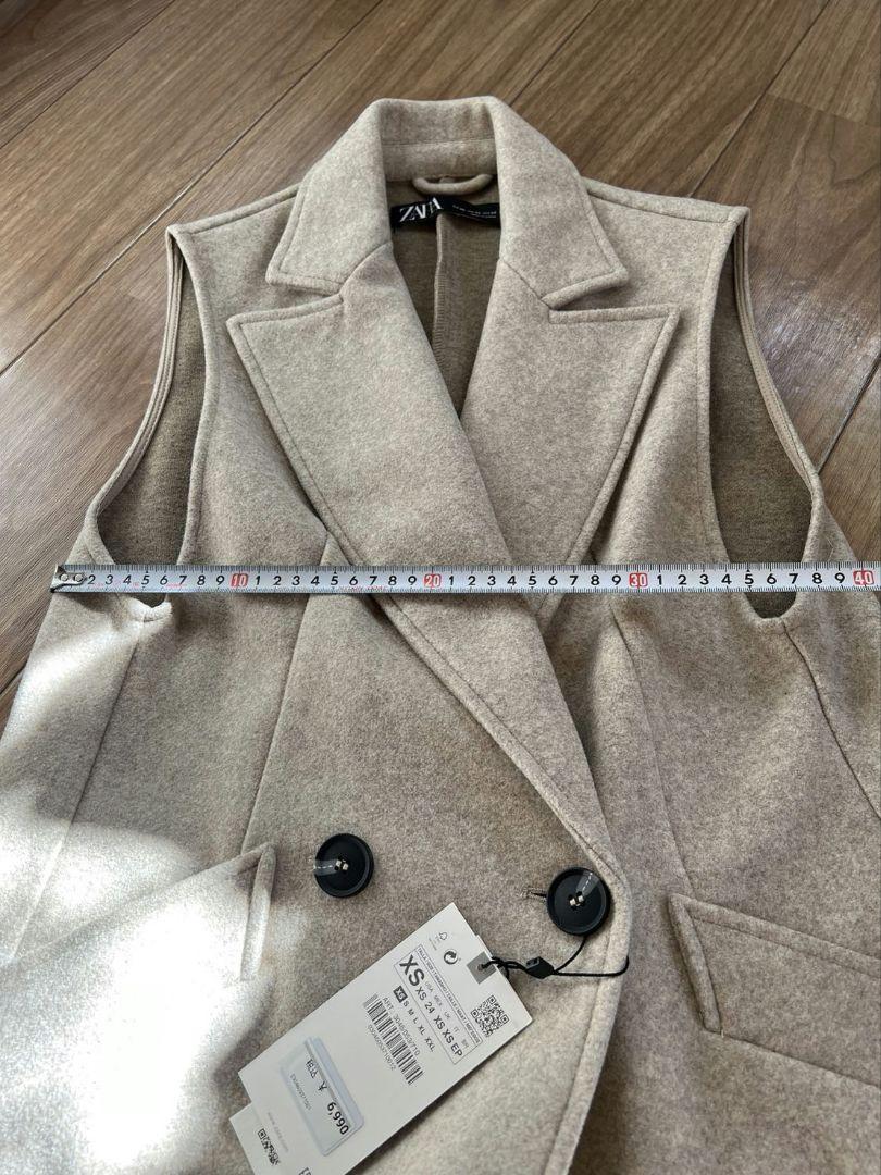 安い割引 ZARA ロングベスト メルカリ - 未使用タグ付き トップス
