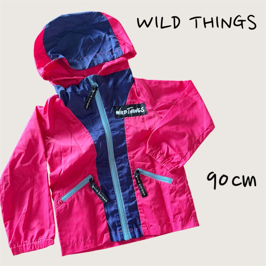 WILD THINGS ナイロンジャケット マウンテンパーカー 90cm ピンク - メルカリ