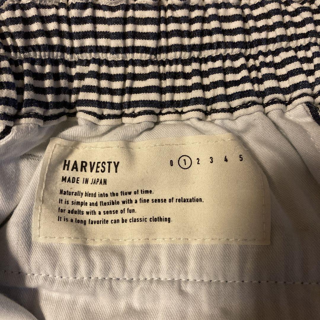 HARVESTY ハーベスティ　サーカスパンツ　ストライプ　インディゴ　美品