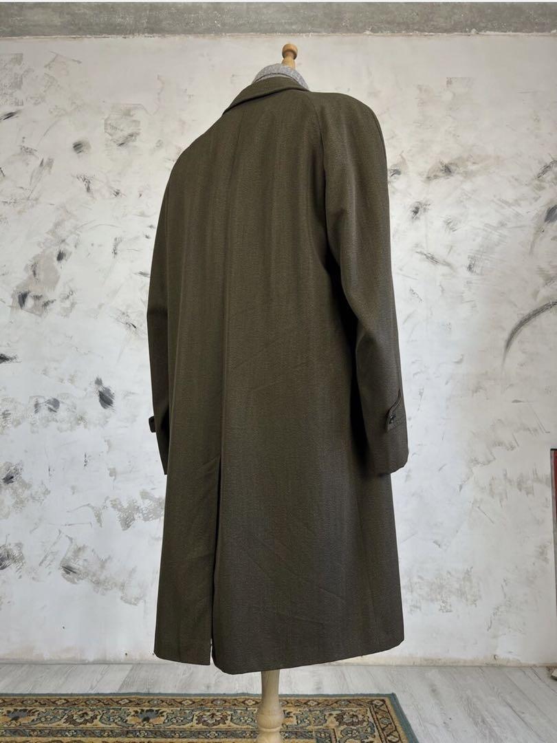 【美品】Aquascutum 70-80’s ウールコットン ステンカラーコート